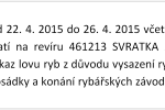 Uzavření revíru